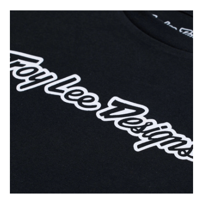 Детска тениска TROY LEE DESIGNS Signature - Black