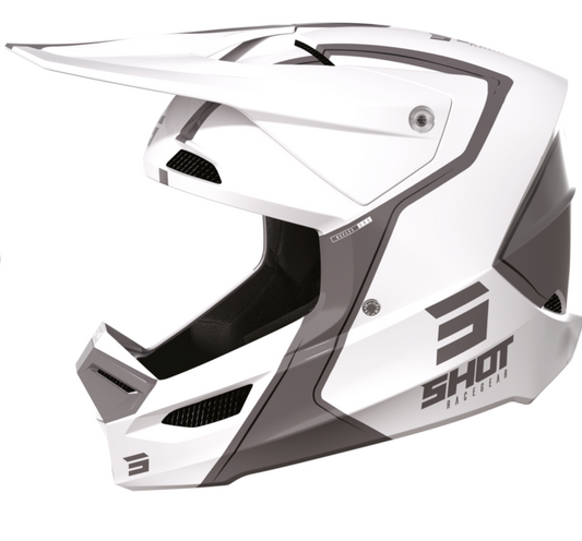 Мотокрос каска SHOT Furious Reflex White Glossy