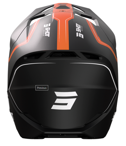 Мотокрос каска SHOT Furious Reflex Orange Matt