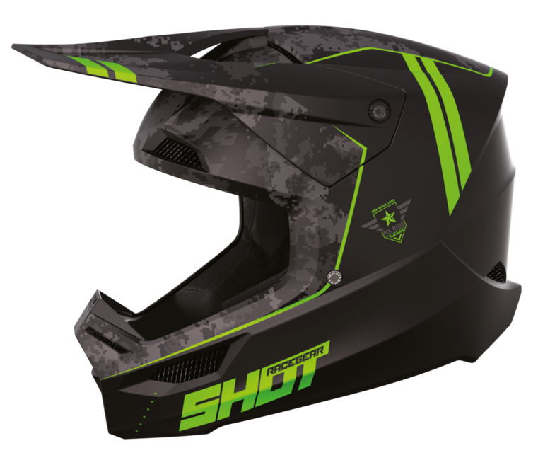 Мотокрос каска SHOT Furious Army Green Matt