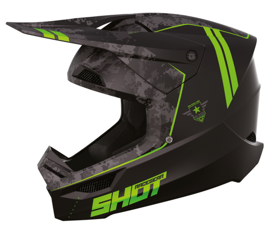 Мотокрос каска SHOT Furious Army Green Matt