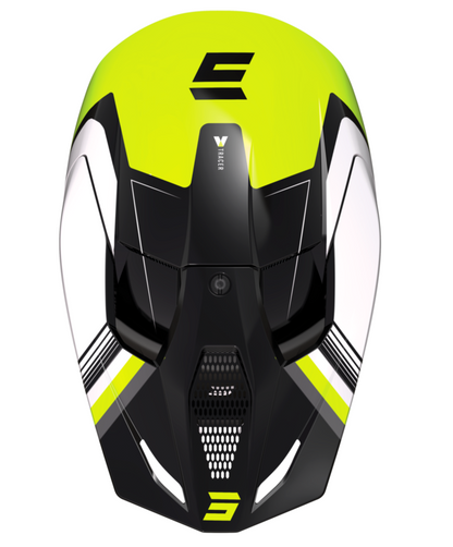 Детска мотокрос каска Shot Furious Tracer Neon Yellow Glossy