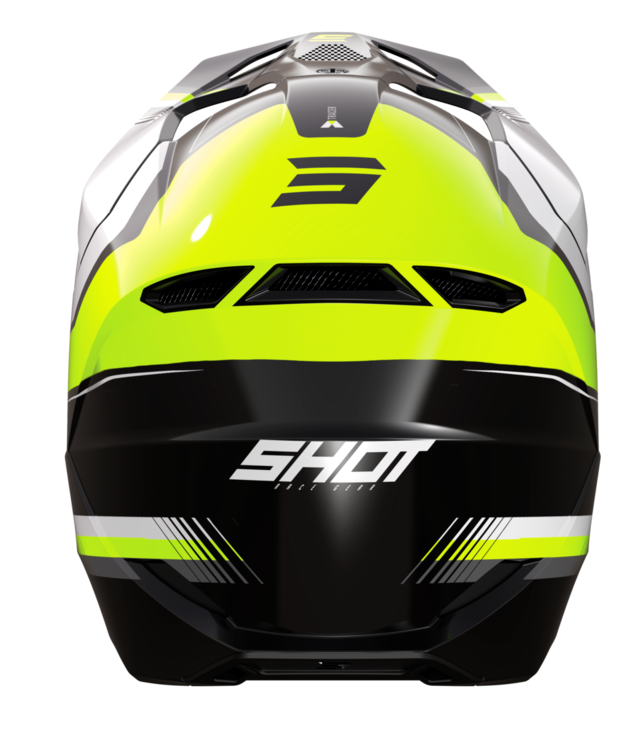 Детска мотокрос каска Shot Furious Tracer Neon Yellow Glossy