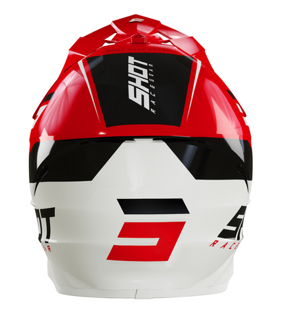 Мотокрос каска SHOT Furious Chase Red White Glossy