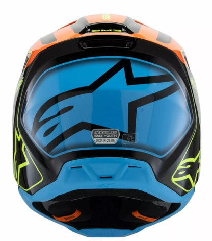 Детска мотокрос каска ALPINESTARS SM3 FRAY BLK/OR/YL