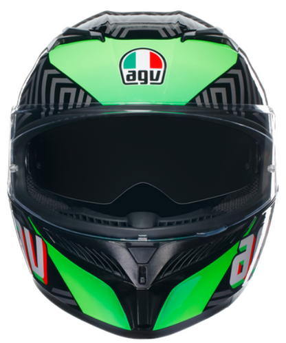 КАСКА AGV K3 - KAMALEON BLACK/RED/GREEN