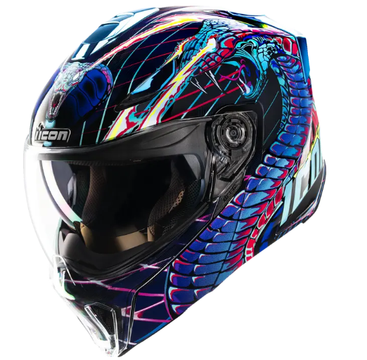 Отваряема каска ICON Threshold™ Synthwave Lazer Cobra Modular