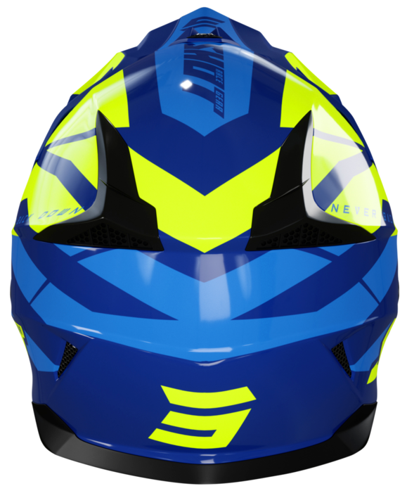 Мотокрос каска SHOT Pulse Revenge Navy Neon Yellow Blue Glossy