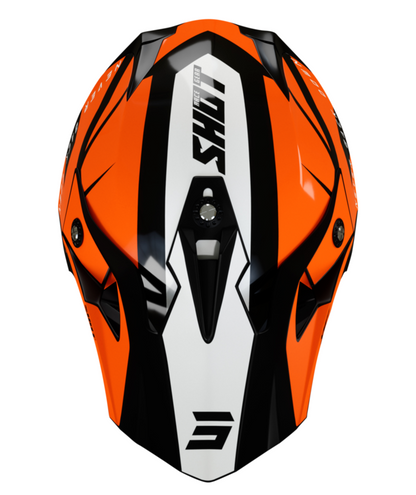 Мотокрос каска SHOT Pulse Revenge Black Orange White Glossy