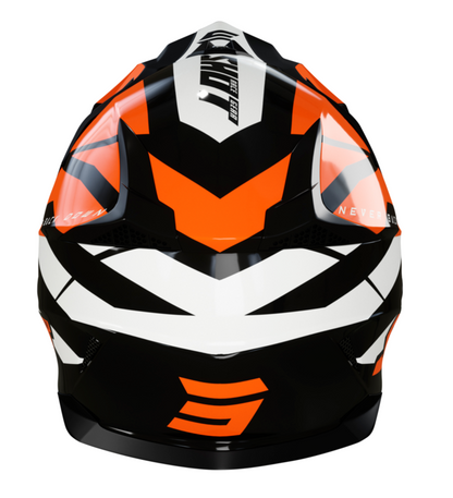 Мотокрос каска SHOT Pulse Revenge Black Orange White Glossy