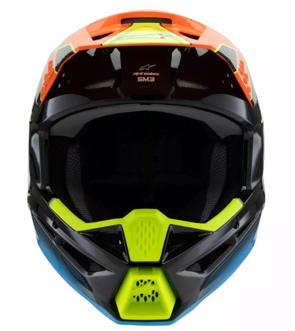 Детска мотокрос каска ALPINESTARS SM3 FRAY BLK/OR/YL