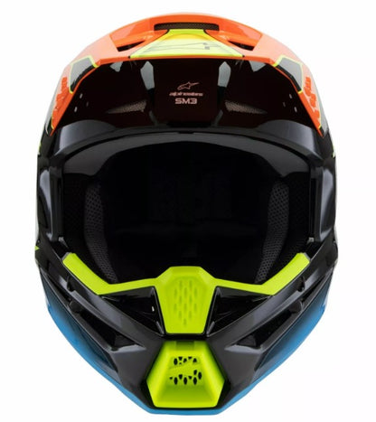 Детска мотокрос каска ALPINESTARS SM3 FRAY BLK/OR/YL