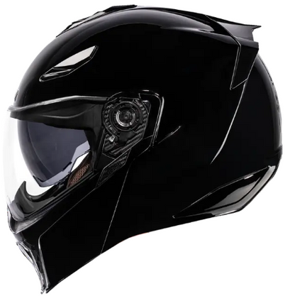 Отваряема каска ICON Threshold™ Solid Modular BLACK GLOSS