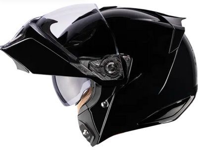 Отваряема каска ICON Threshold™ Solid Modular BLACK GLOSS