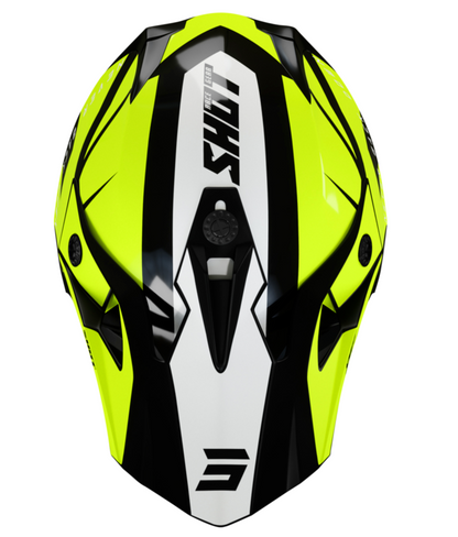 Мотокрос каска SHOT Pulse Revenge Black Neon Yellow White Glossy