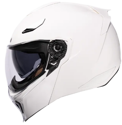 Отваряема каска ICON Threshold™ Solid Modular WHITE GLOSS