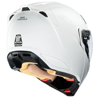 Отваряема каска ICON Threshold™ Solid Modular WHITE GLOSS