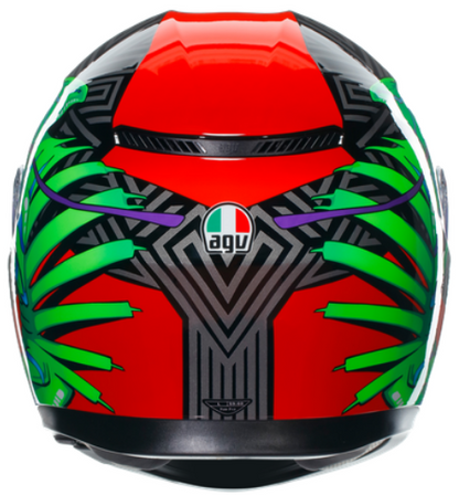КАСКА AGV K3 - KAMALEON BLACK/RED/GREEN