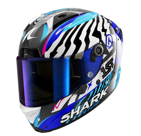 Каска SHARK AERON SPEED-FANCY MAT BLACK/BLUE/PURPLE