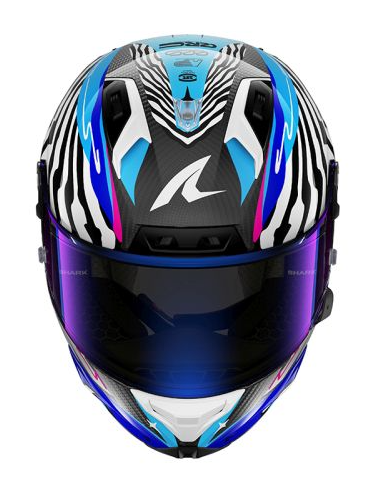 Каска SHARK AERON SPEED-FANCY MAT BLACK/BLUE/PURPLE