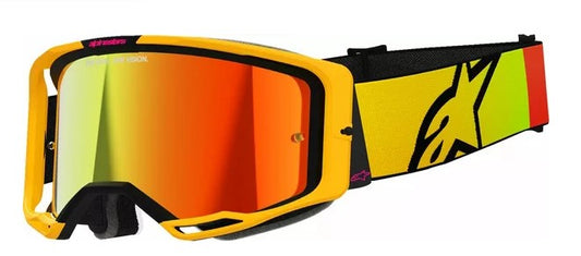 Мотокрос очила ALPINESTARS VISION 8 CORP YLW/PINK MIRROR-RED