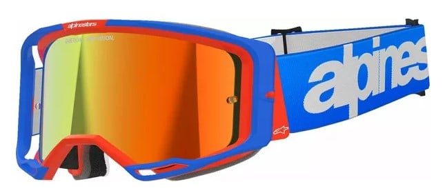Мотокрос очила ALPINESTARS VISION 8 WORDMARK BL/ORG MIRROR-RED