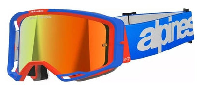 Мотокрос очила ALPINESTARS VISION 8 WORDMARK BL/ORG MIRROR-RED