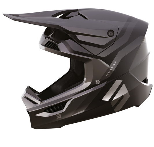 Мотокрос каска Shot Race Sky Grey Chrome