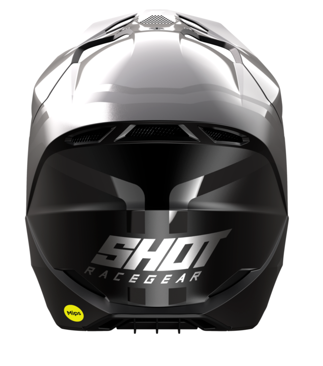 Мотокрос каска Shot Race Sky Grey Chrome