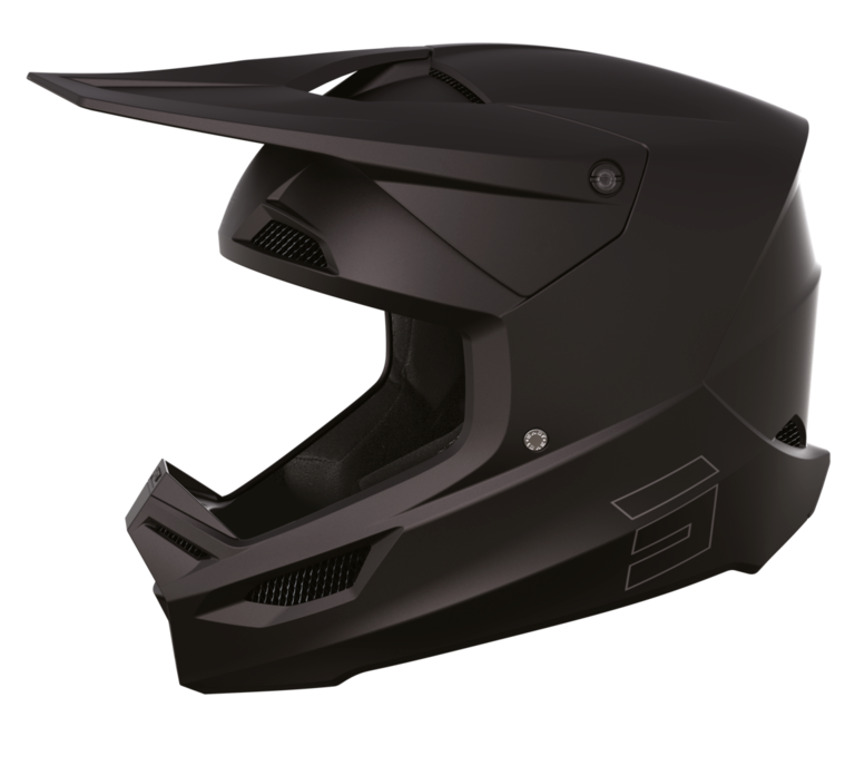 Мотокрос каска Shot Race Solid Black Matt