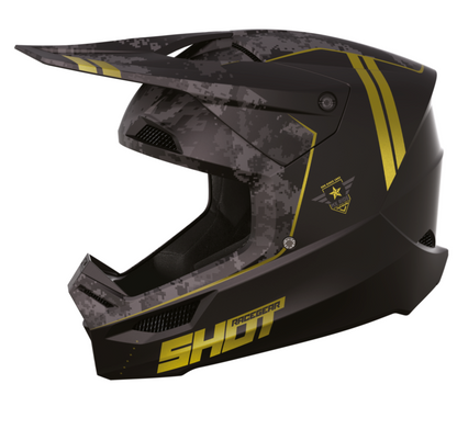 Mотокрос каска Shot Furious Army Gold Matt