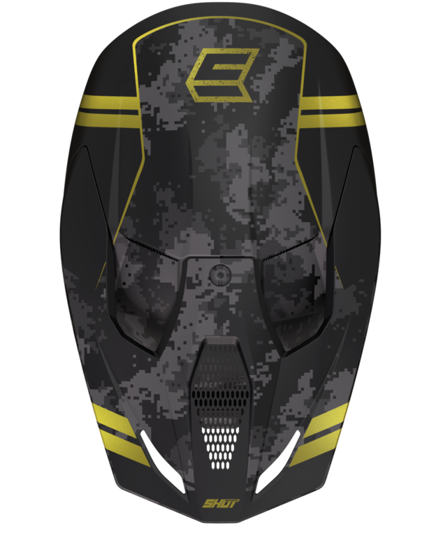 Mотокрос каска Shot Furious Army Gold Matt