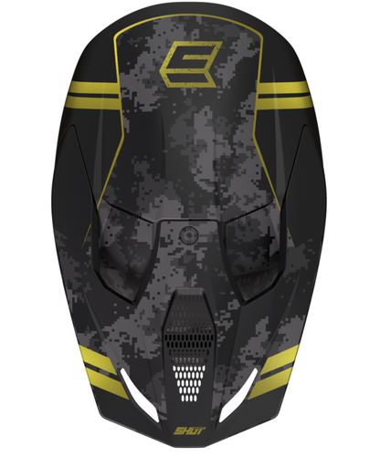Mотокрос каска Shot Furious Army Gold Matt