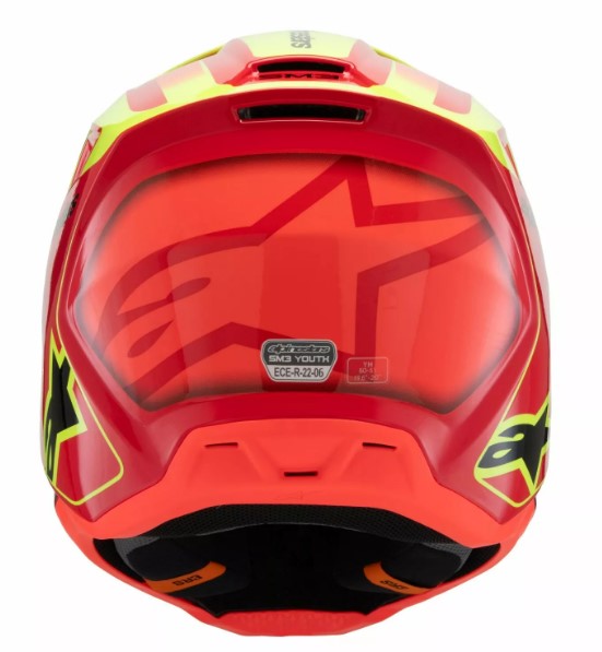 Детска мотокрос каска ALPINESTARS SM3 FRAY RD/YL/BK