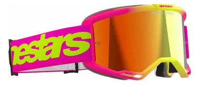 Мотокрос очила ALPINESTARS VISION 5 WORDMARK PNK/YLW MIRROR-RED