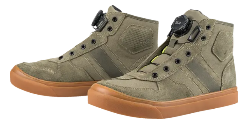 Мото кецове ICON Hooligan AF OLIVE