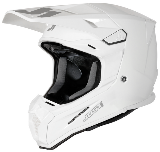 Mотокрос каска Just1 J-22 F Solid White Gloss