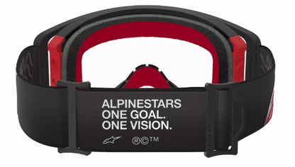 Мотокрос очила ALPINESTARS SUPERTECH CORP BLACK/RED CLEAR