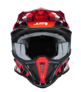 Mотокрос каска Just1 J-18 F Hexa White/Fluo Red/Black