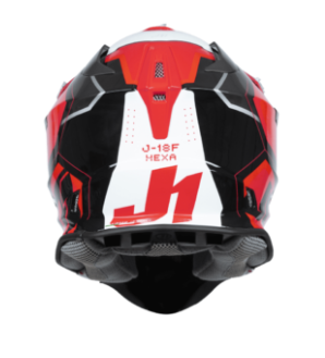 Mотокрос каска Just1 J-18 F Hexa White/Fluo Red/Black