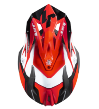 Mотокрос каска Just1 J-18 F Hexa White/Fluo Red/Black