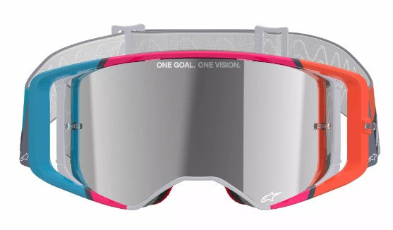 Мотокрос очила ALPINESTARS SUPERTECH STREAM GRAY/MULTI MIRROR-SILVER