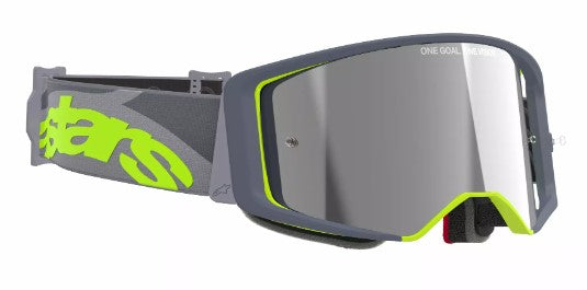 Мотокрос очила ALPINESTARS SUPERTECH STREAM GRAY/YLW MIRROR-SILVER