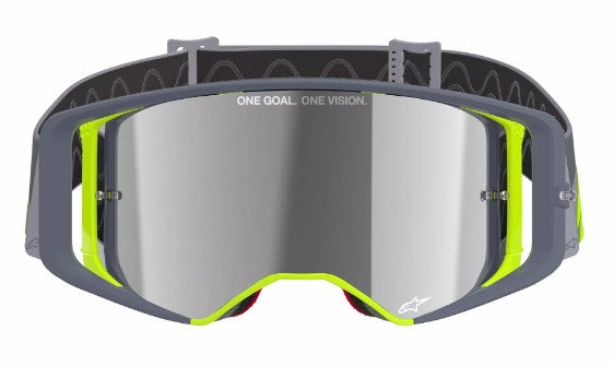 Мотокрос очила ALPINESTARS SUPERTECH STREAM GRAY/YLW MIRROR-SILVER