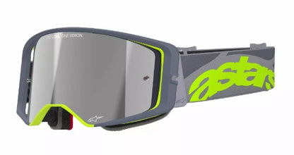 Мотокрос очила ALPINESTARS SUPERTECH STREAM GRAY/YLW MIRROR-SILVER