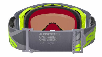Мотокрос очила ALPINESTARS SUPERTECH STREAM GRAY/YLW MIRROR-SILVER