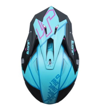 Mотокрос каска Just1 J-39 Thruster Petrol Blue/Fuxia Black