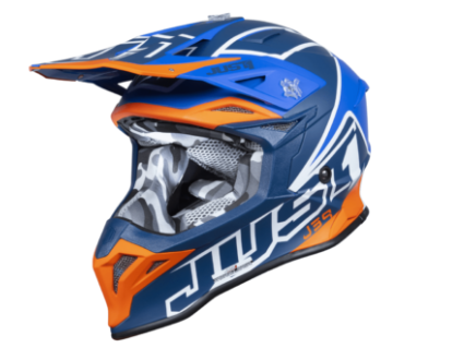 Mотокрос каска Just1 J-39 Thruster White/Fluo Orange/Blue