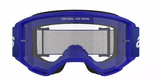 Мотокрос очила ALPINESTARS VISION 3 WORDMARK BLUE CLEAR