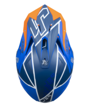 Mотокрос каска Just1 J-39 Thruster White/Fluo Orange/Blue